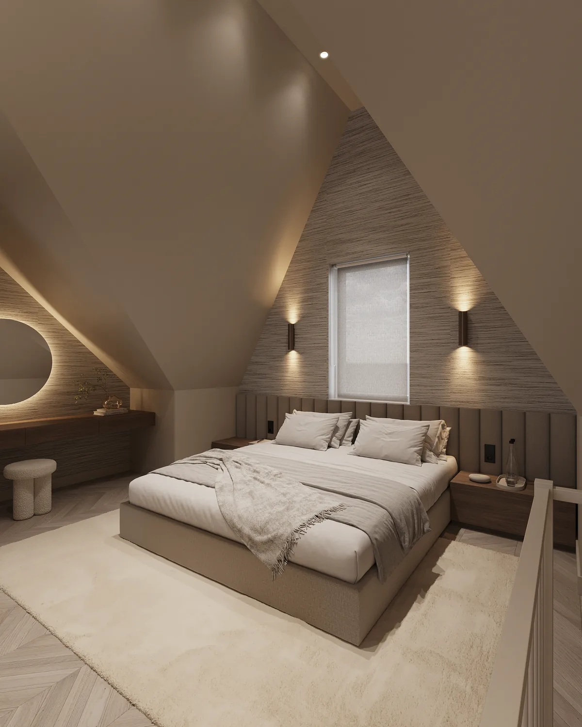 Slaapkamer met ingebouwd bedmeubel